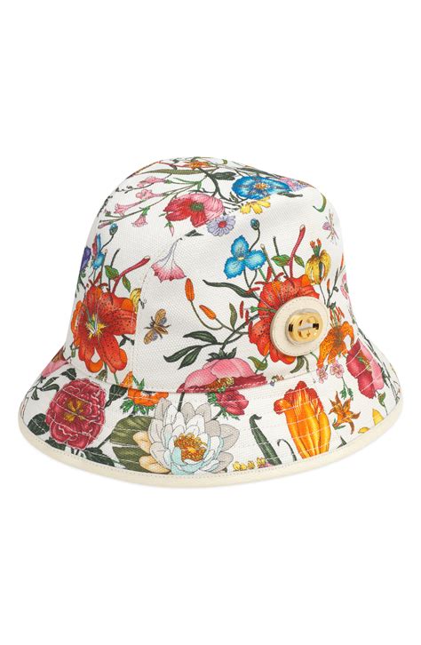 gucci bucket hat floral